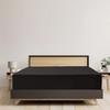 EV DEKOR Extra Deep Fitted Sheet Single, Black - Deep