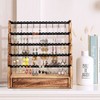 Pinzoveco Earring Organizer, 5 Layer Earring Holder Organizer with Necklace