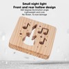 LED Night Light Unique Guitar Hollow Design 3D Wooden Night
