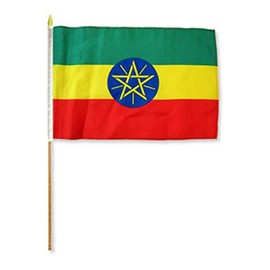 "Flags & Signs" 12x18 12"x18" Lot of 12 (Dozen) Ethiopia Flag a-1-2045