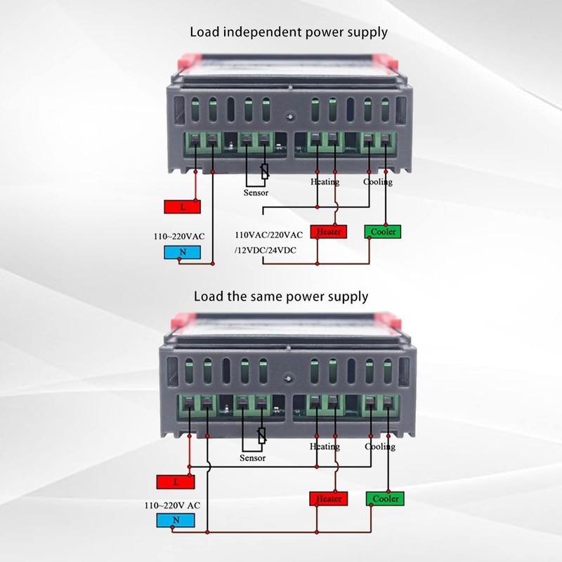 SYWAN 4Pcs STC-1000 110V-220V Digital LED Temperature Controller, Microcomputer Digital