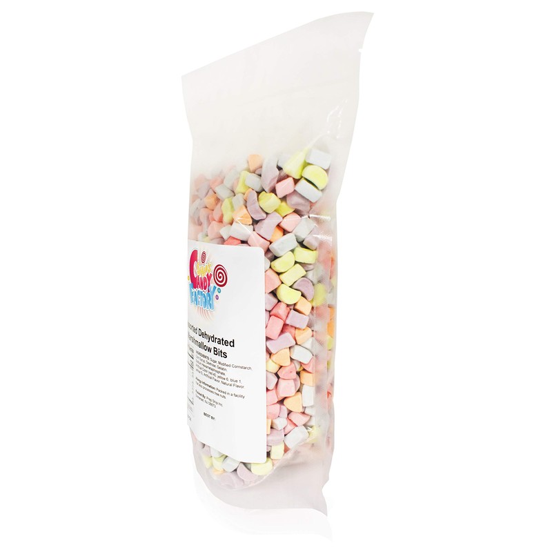 Sarah's Candy Factory Assorted Dehydrated Marshmallow Bits in Resealable Bag,