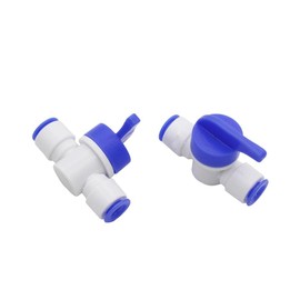 CENPEK 5 Pack 6.5 * 6.5mm Tube Ball Valve Quick Connect Shut Off for RO Water Purifiers Filters Reverse Osmosis