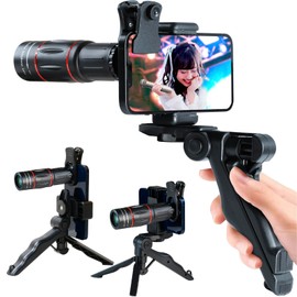 MERSHEART Bak4 Monocular Telescope, Smartphone, Telephoto Lens, Multi-functional Tripod Included, High Magnification, 18x, 3.4 oz (96 g), Lightweight, Premium Prisms