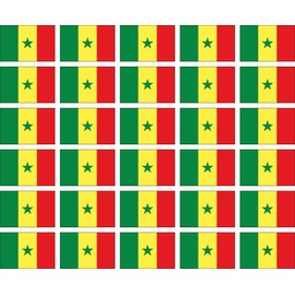 Womaha 30 Sheets Senegal Temporary Tattoos for Kids Football Temporary Face Tattoos