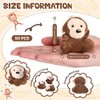 Shappy 50 Pcs Mini Plush Monkey Keychains - Cute Stuffed