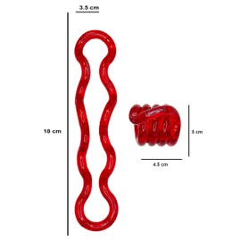 TANGLE Jr Translucent (Red) - Genuine Fidget Toys Sensory Toy - Twisty Fidget Toy Tangle Fidgets for Kids and Adults - Fidget Toy for School - Gift for Teens and Adults