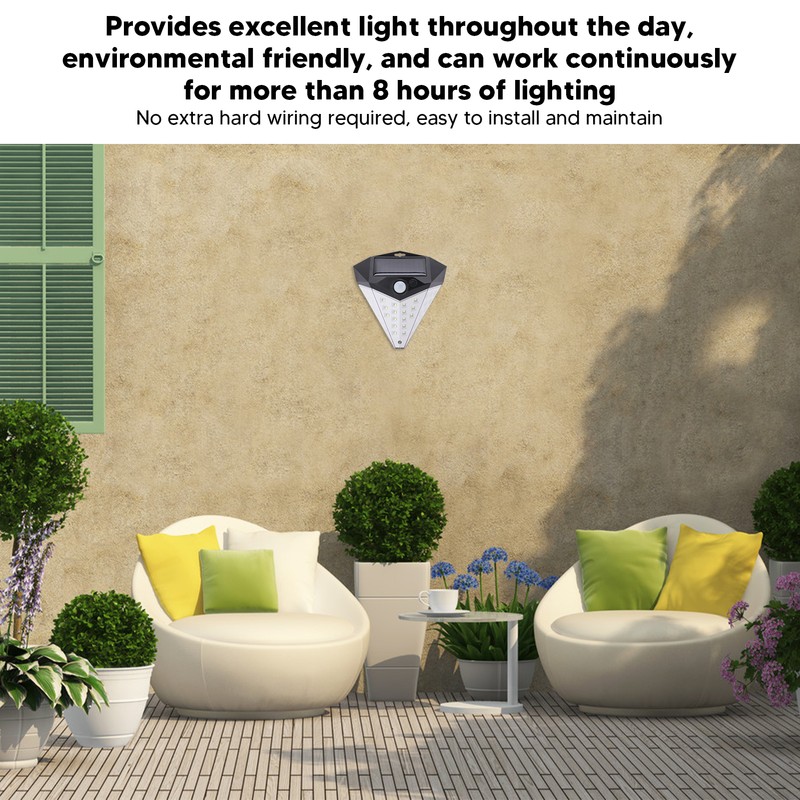 Outdoor Solar Light LED 3 Lighting Modes Motion Sensor IP65