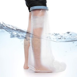 Shower Protection Foot, Waterproof Cast Protection Leg Plaster Shower Cover Leg Adult Bandage Protection Reusable Footcast Cover for the Shower