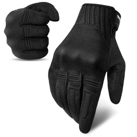 RIGWARL Motorcycle Gloves for Men Women, Touchscreen Riding Motorcycle Gloves with TPR Palm Pad and Hard Knuckles (Tips: Gloves Run Small, Please Choose One or Two Sizes Larger Than Usual Size)