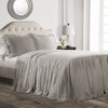 Lush Decor Ruffle Skirt Bedspread Gray Shabby Chic Farmhouse Style