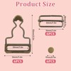 6 Sets Overalls Buckles, Metal Overall Replacement Clasp Clips with
