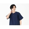 Men’s Jinbei Shirt and Shorts Set, Summer, Henley Neckline, Cotton-Linen,