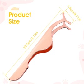 2 Stück Applikator Für Falsche Wimpern Gebogene Wimpernpinzette Professionelle Wimpernverlängerungszange Zum Werkzeuge Entfernen Edelstahl-Entferner-Clip-Pinzette für Entfernen Von Wimpernbüscheln