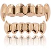 18K Gold Silver Plated Hip Hop Vampire Fangs Top Bottom