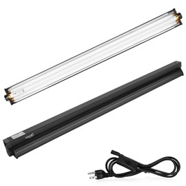 T5 UVB Reptile Light Fixture HO UVB Bulb Lighting Combo Kit, 10.0 UVB Light for Reptiles Terrarium Hood with 39W Reptile Light Bar UVA UVB Desert Lamp for Bearded Dragon Turtle Tank, 34Inch