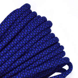 BORED? PARACORD! 550 Paracord Type III 7 Strand - Utility Cord - Electric Blue Diamonds 25 Feet