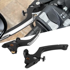 Duobeisi Motorcycle Brake Levers Clutch Lever Set for Harley Touring Road King Electra Glide Street Glide 2014-2016 Black.