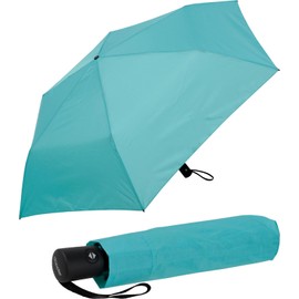 Doppler Zero Magic Mini Women's Pocket Umbrella with Automatic Open/Close and UV Protection Aqua Blue