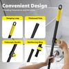 Grout Brush with Long Adjustable Handle - Telescopic, Rotation Tile