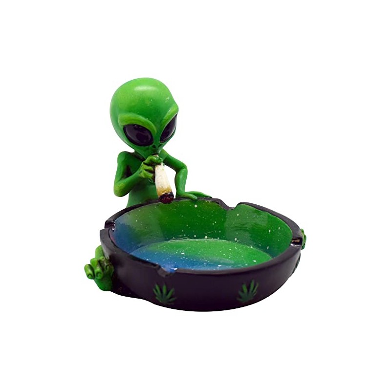Fess Products Fantasy Space Galaxy Alien Smoking Ashtray, Home Décor,