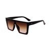 FOURCHEN Square Oversized Sunglasses for Women Men Fashion Flat Top