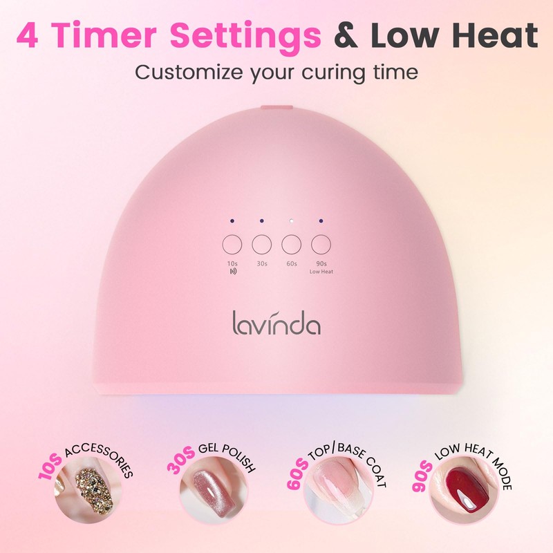 UV LED Nail Lamp for Gel Polish, 48W UV Light