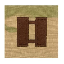 USAF OCP Spice Brown Rank 2x2 Sew On - O3 Captain
