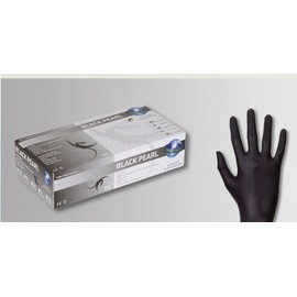Unigloves – * * BLACK * * Disposable Nitrile Exam Gloves, Medium (Pack of 1)