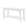 Craftsbury 36-Inch Solid Wood Entryway Bench with Storage Shelf –