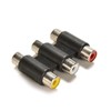 CABLEPELADO Triple RCA Female Adapter 3 Way RCA Female 3