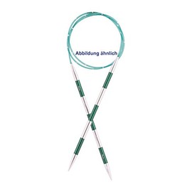 KnitPro Knitting Pins: Circular, Metal Nylon, Green, 5mm