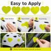 10 Pack Heart Reflective Stickers