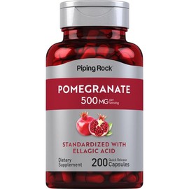 Pomegranate Extract (Standardized), 500 mg (per serving), 200 Quick Release Capsules