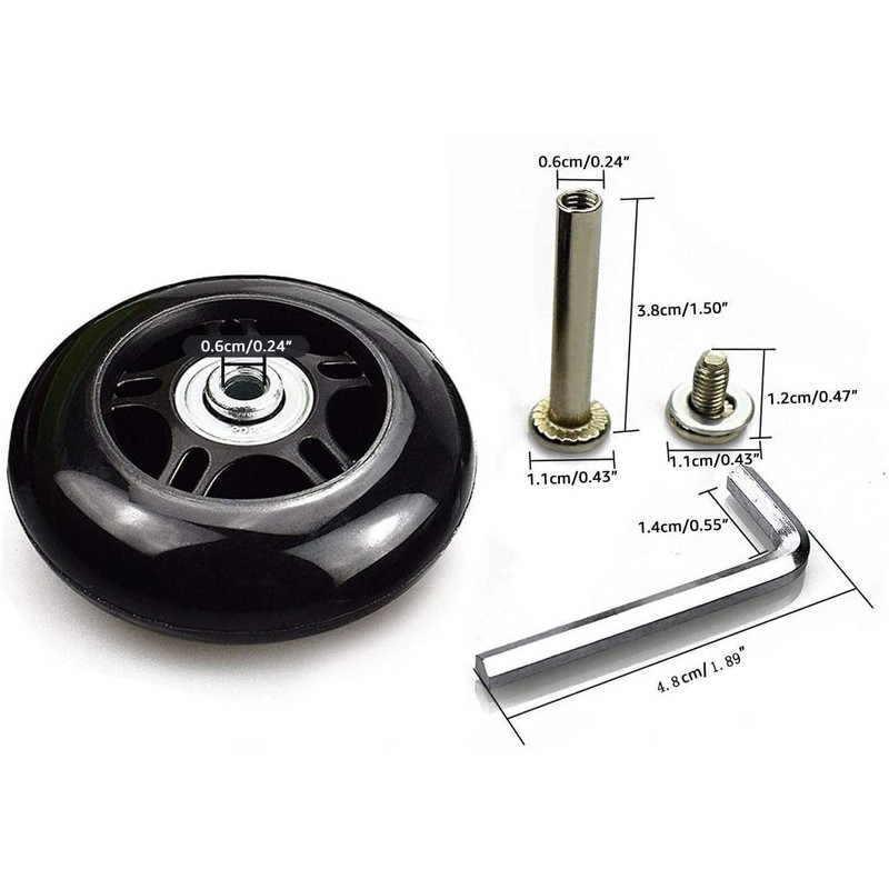 Replacement Wheels for Suitcase Rubber Wheels Replacement Wheels for Trolley