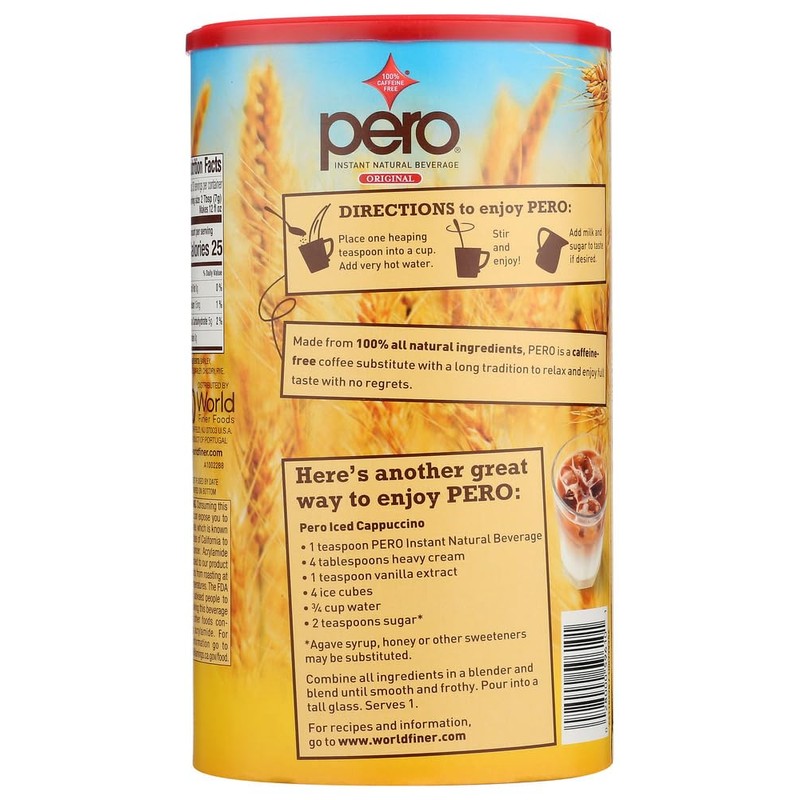 Pero Instant Natural Beverage, 7-Ounce Canisters (Pack of 6) by