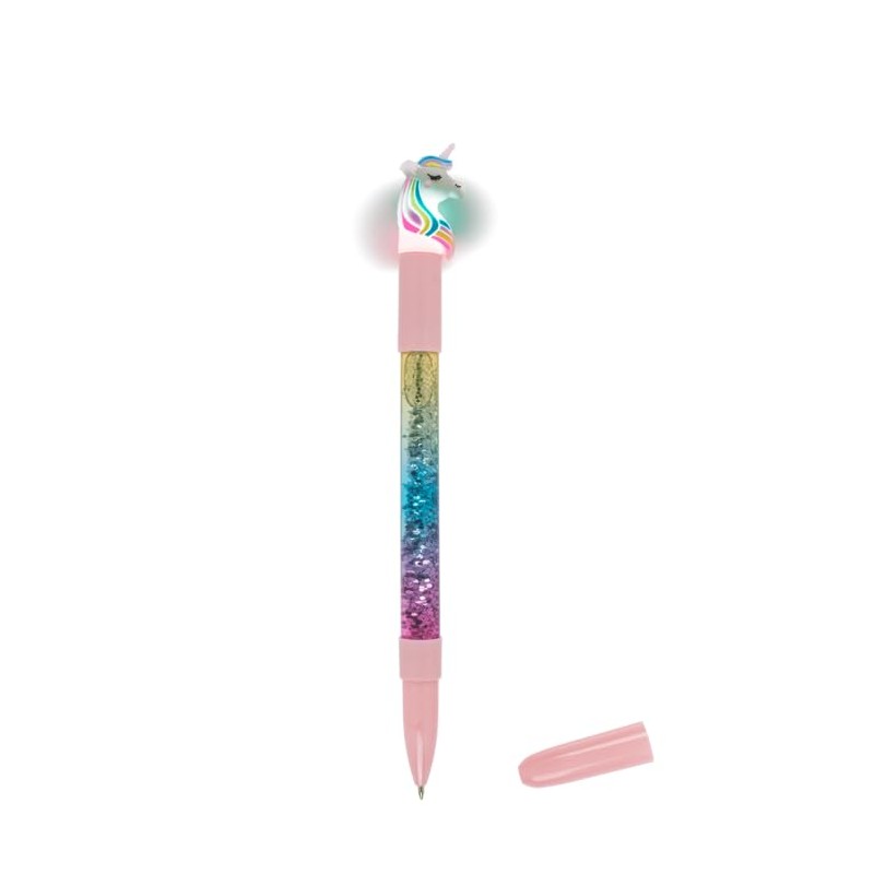 Out of the blue Fantasy Ballpoint Pen Unicorn Glitter/Luminous/Blue Ink