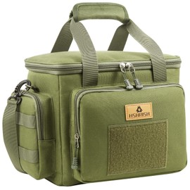 HSHRISH Lunch Bag for Men, Tactical Cooler Bag, Reusable Waterproof Leakproof Insulated Lunch Box for Adults Men Work Picnic Outdoor Camping Day Trips Fishing, 13L Army Green
