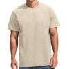 VEIISAR Men's Midweight Crew Neck T-Shirt - 210GSM Soft Cotton