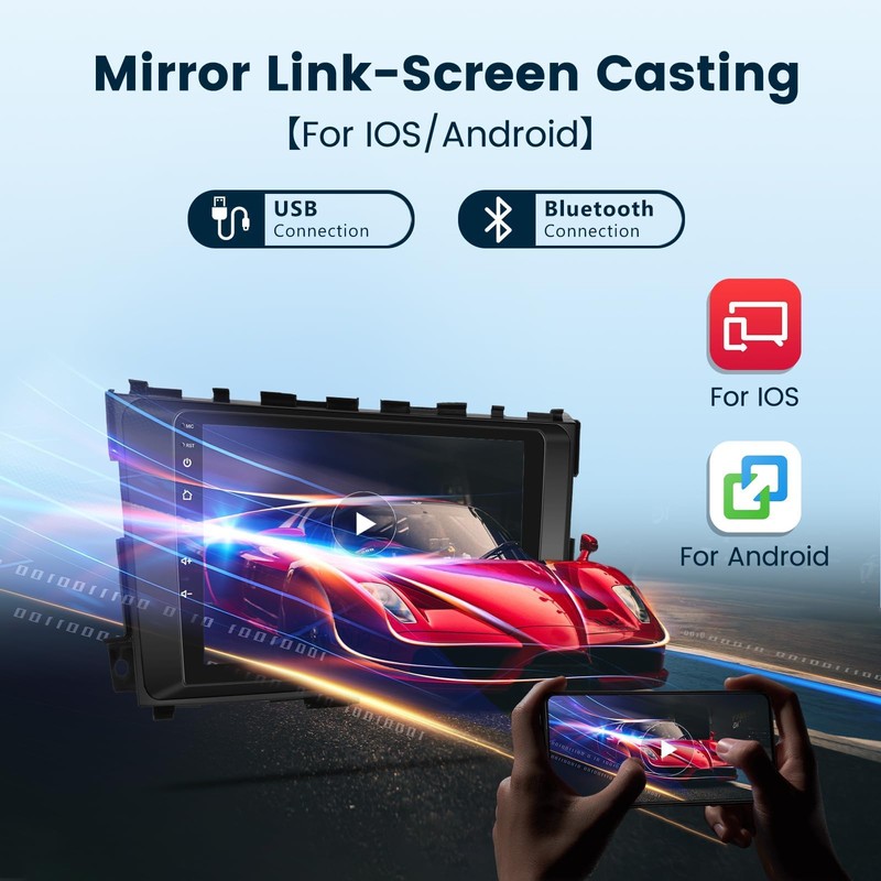 for Nissan Altima 2013-2018 Android Car Stereo Wireless Carplay/Android Auto，2G+32G