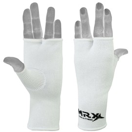 MRX Muay Thai Boxing Inner Gloves Protective Hand Wrap (White, Small)