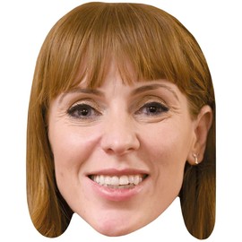 Angela Rayner (Smile) Celebrity Mask, Flat Card Face, Fancy Dress Mask