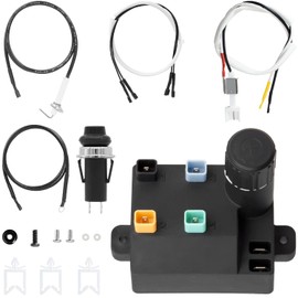 WELL GRILL 7643 Electronic Igniter Kit Replacement for Weber Spirit 220 320 330 335 Series Gas Grill, 69851 Piezo Igniter, Electric Igniter, Spark Igniter, Push Button with Wire Management and Ceramic Protection Accessories