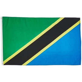 JumpingLight 2x3 Tanzania Flag 2x3 House Banner Grommets Super Polyester - Quality Flags