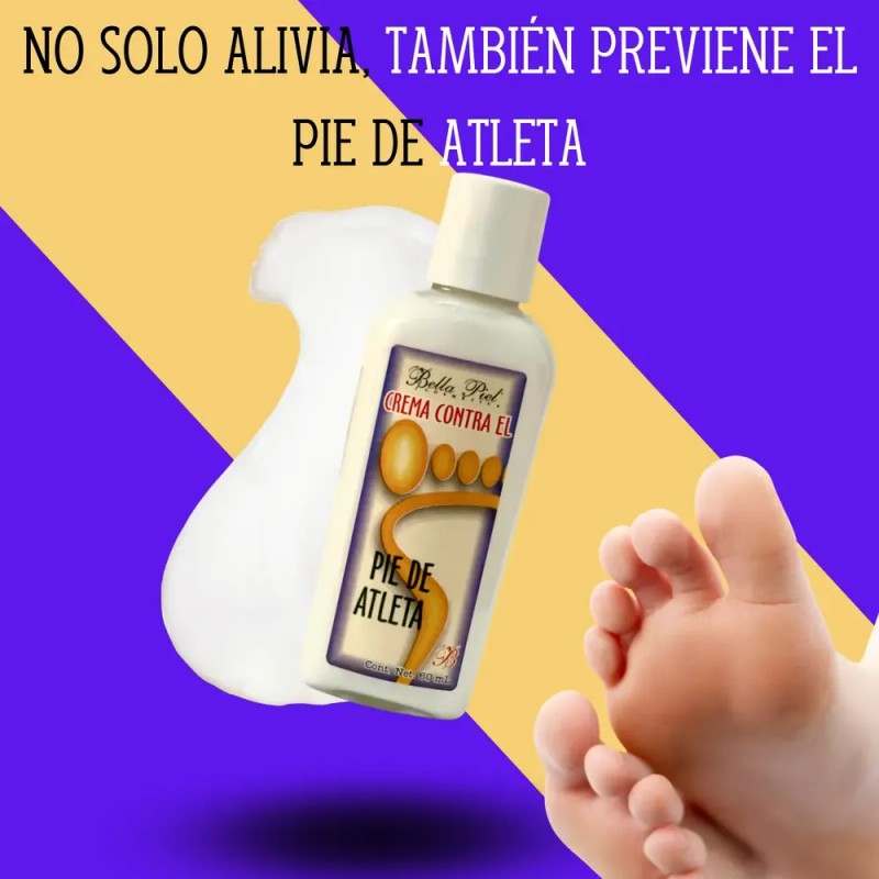 2 Pzas Crema Contra Pie De Atleta Antihongos 60ml Bella