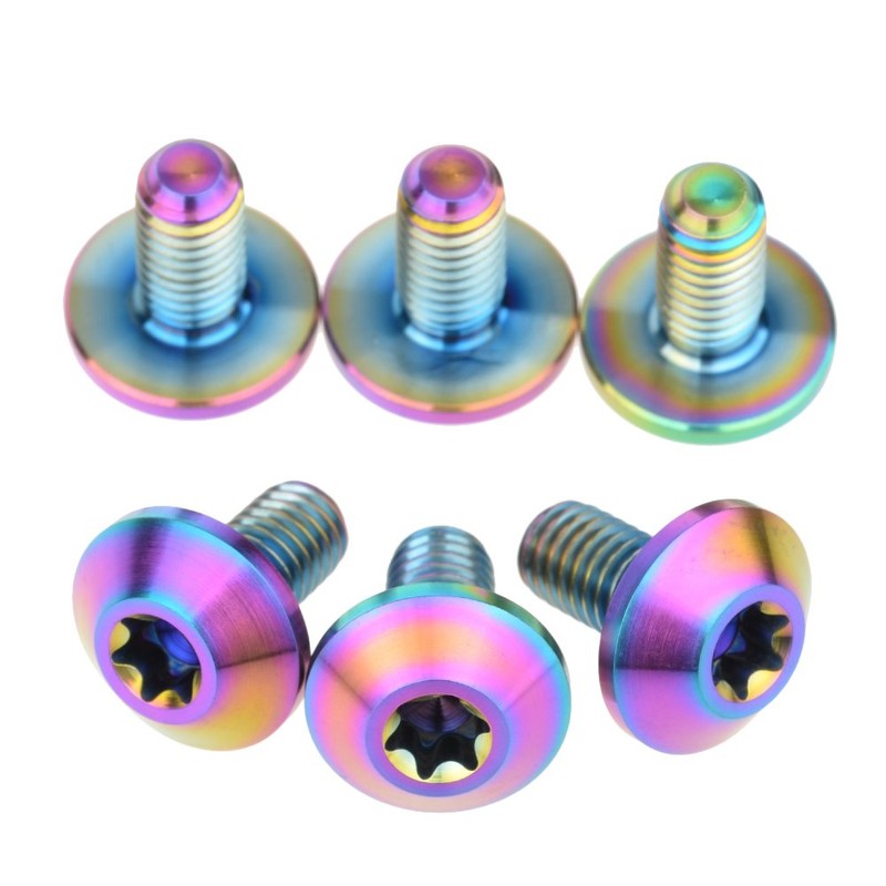 Dingtai Low Head Plum Head Titanium M6x12mm Brake Handlebar Bolts