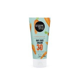 Organic Shop, Crema facial con protección FPS 30 PARA PIEL NORMAL A SECA de Zanahoria, 50 ml