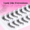 Veleasha Cat Eye Lashes Wispy False Eyelashes with Clear Band