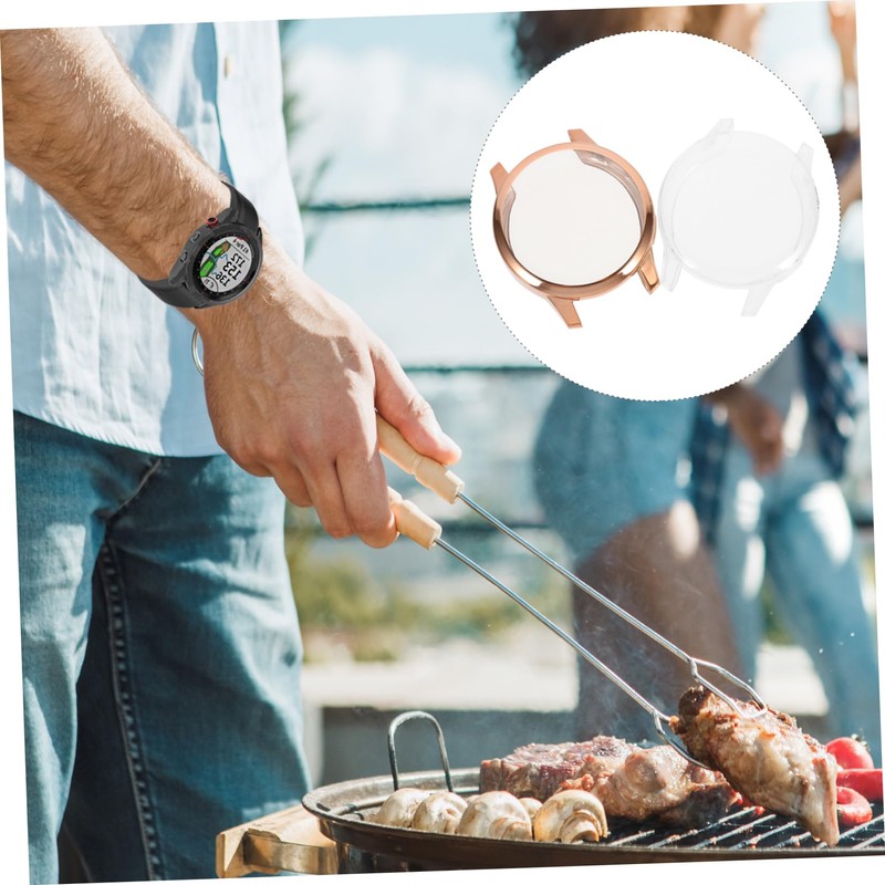 Levemolo Electroplating Protective Shell for TPU Screen Protector Transparent Watch