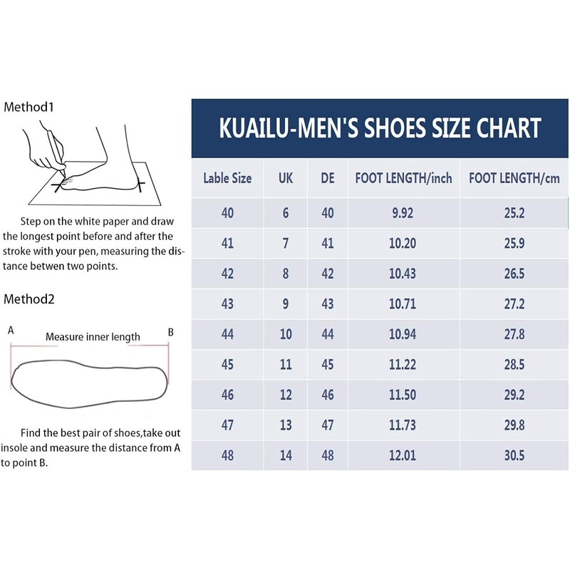 KuaiLu Men's Wool Slippers Knitted Artificial Warm Indoor Boots Non-Slip